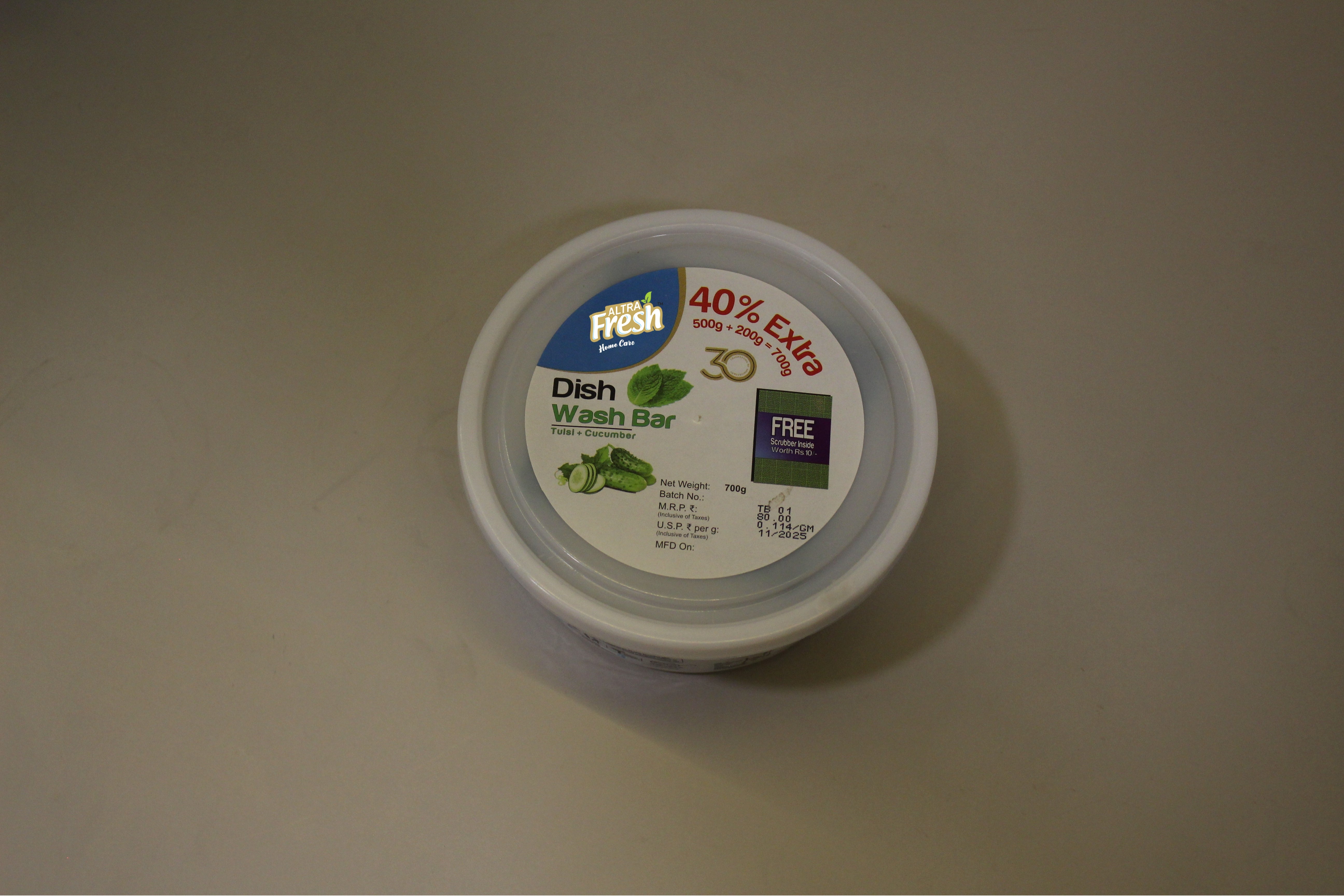 altra-fresh-dish-wash-bar-tulsi-cucumber-700-gm