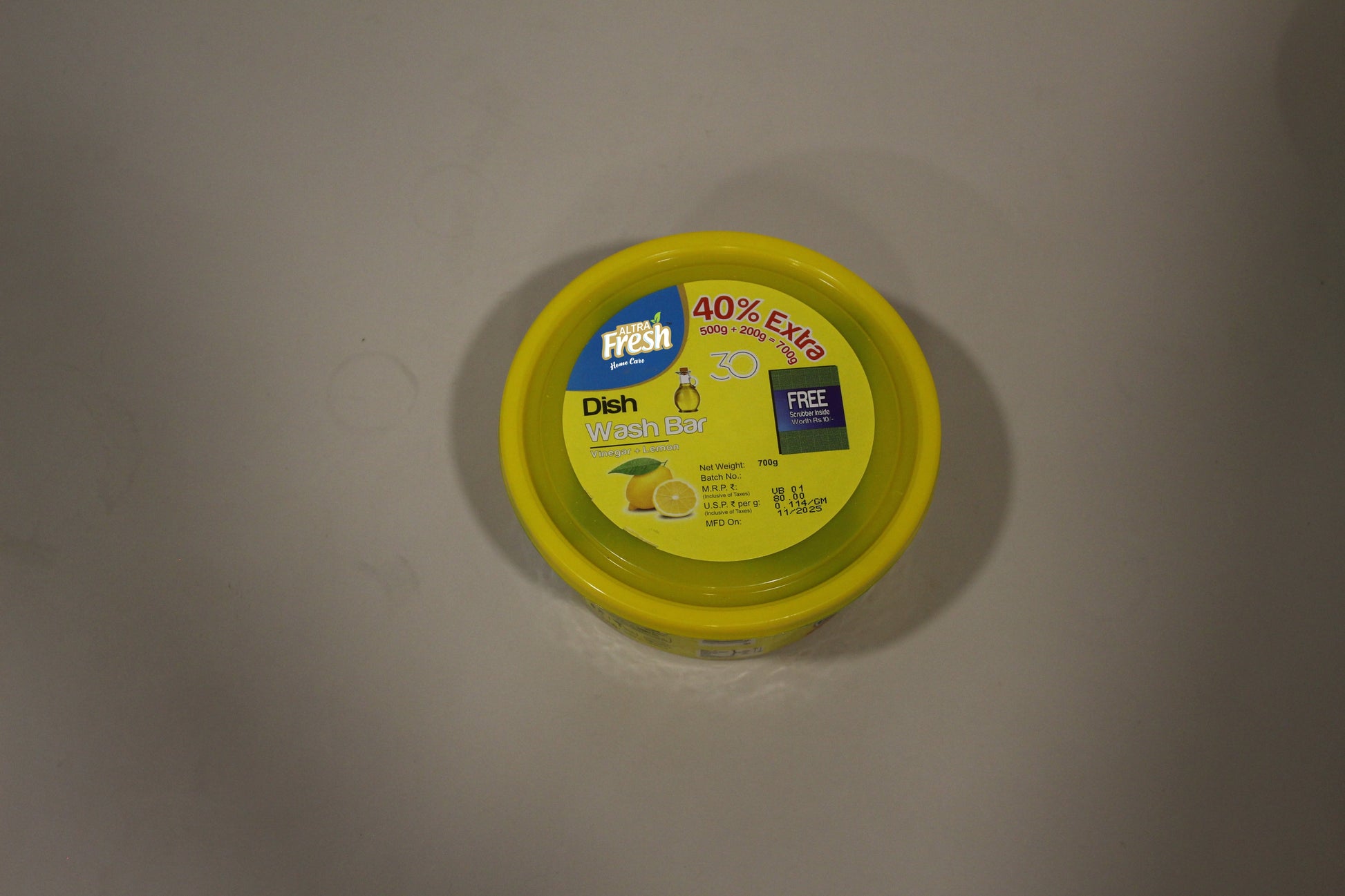 Altra Fresh Dish Wash Bar Vinegar + Lemon 700 gm