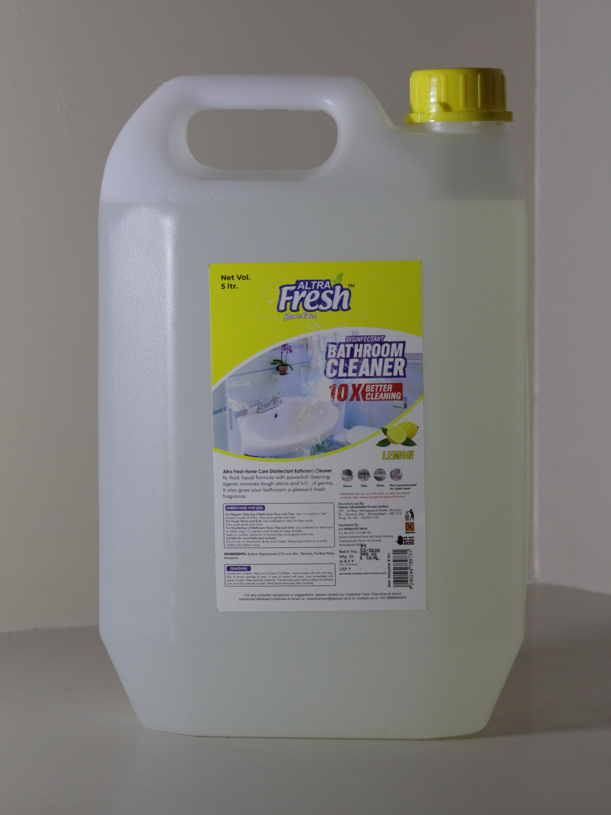 Altra Fresh Disinfectant Bathroom Cleaner 5ltr