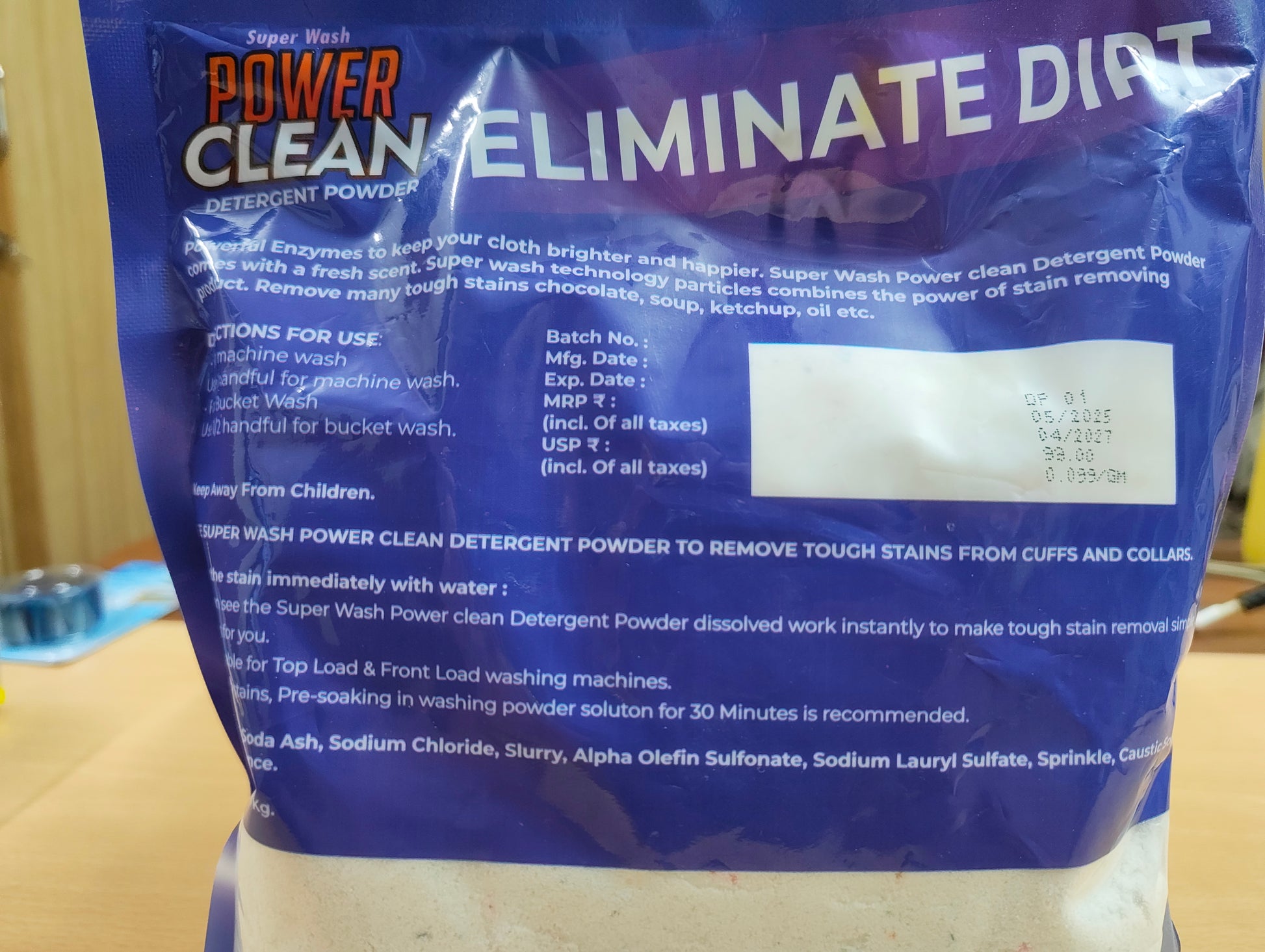 Altra Fresh Home Care Power Clean Detergent Powder 1 kg