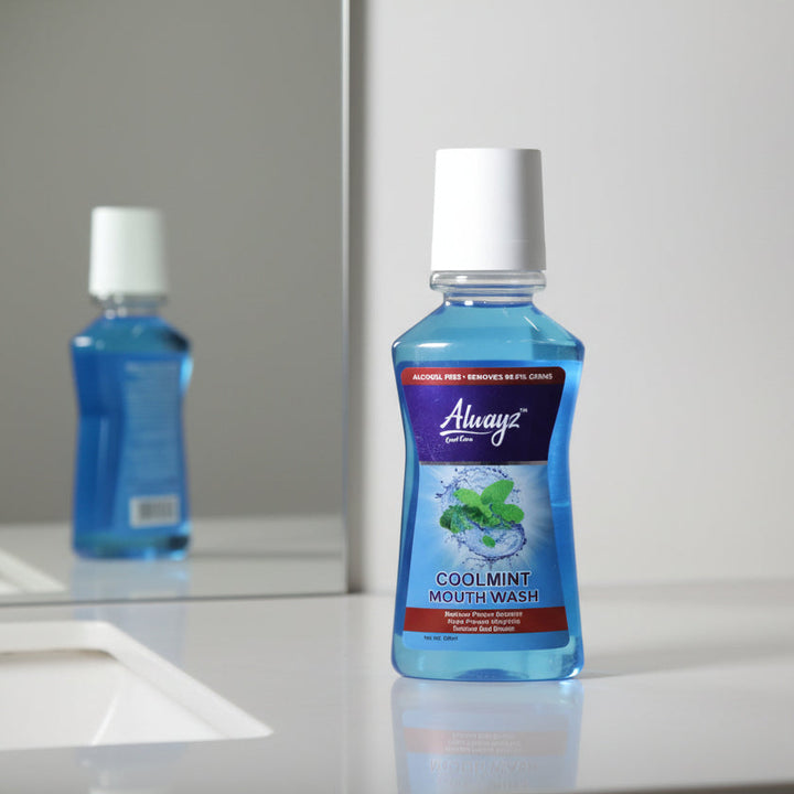 Alwayz Mouth Wash Cool Mint 250ml | Kills Germs, Freshens Breath & Keeps Mouth Hygienically Clean
