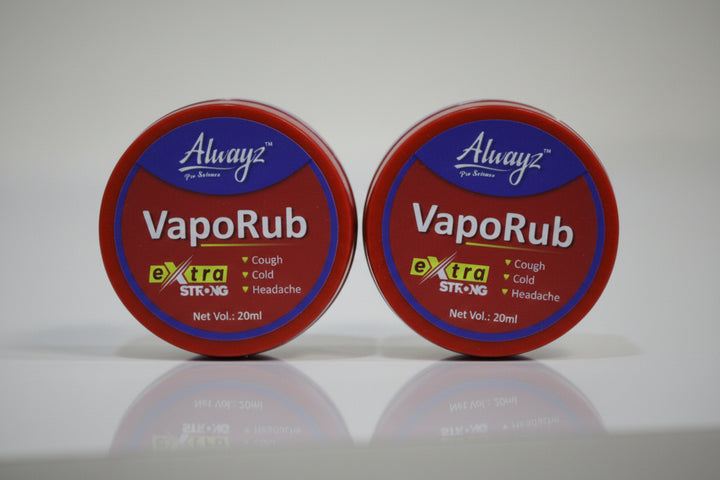 Alwayz VapoRub Extra Strong 20ml (Pack of 2) | Fast Relief from Cold, Cough, Headache & Blocked Nose