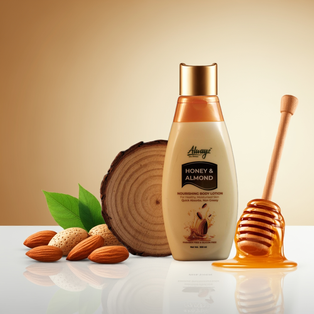 Product image of Alwayz Pro Science Honey & Almond Nourishing Body Lotion 300 ml
