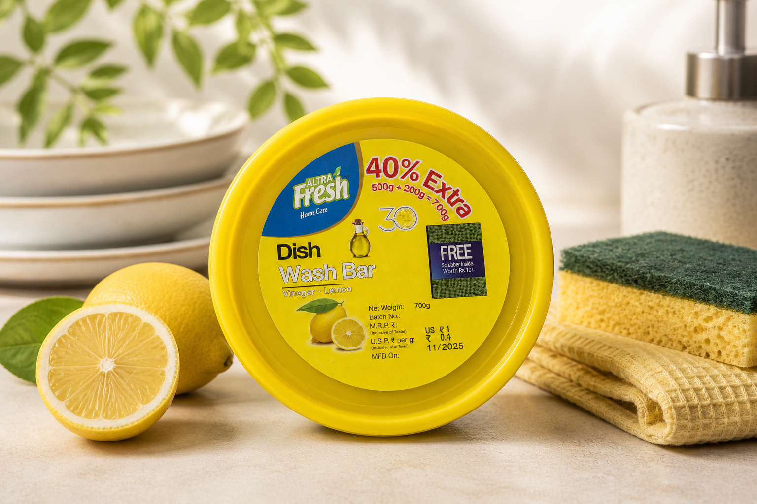 altra-fresh-dish-wash-bar-vinegar-lemon-700-gm