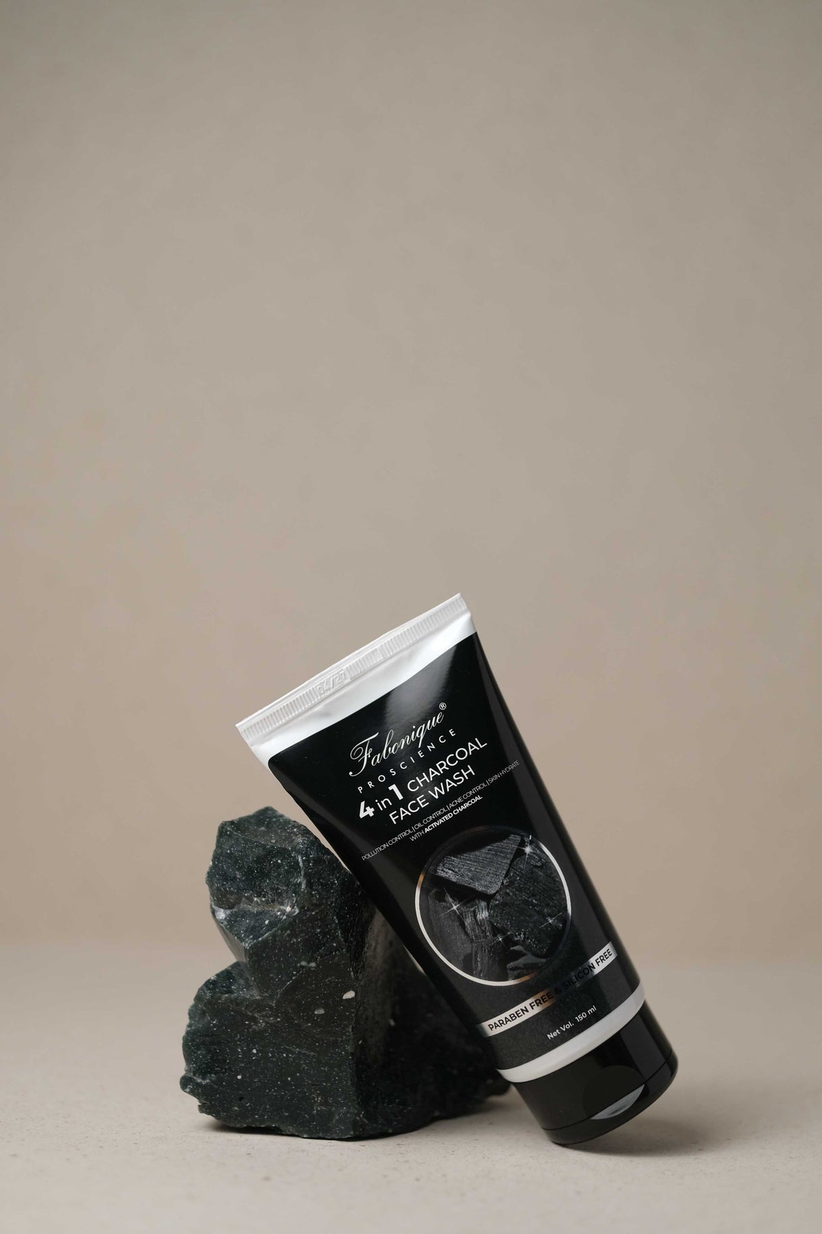 Product image of Fabonique Pro Science 4 in 1 Charcoal Facewash 150 ml