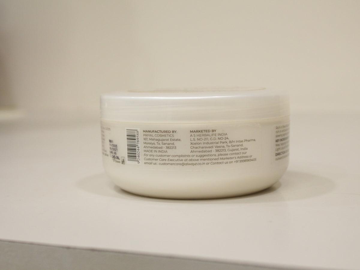 Alwayz Pro Science Shea Butter Moisturizing Skin Cream 200ml | Deeply Nourishes, Moisturises & Leaves Skin Soft & Glowing