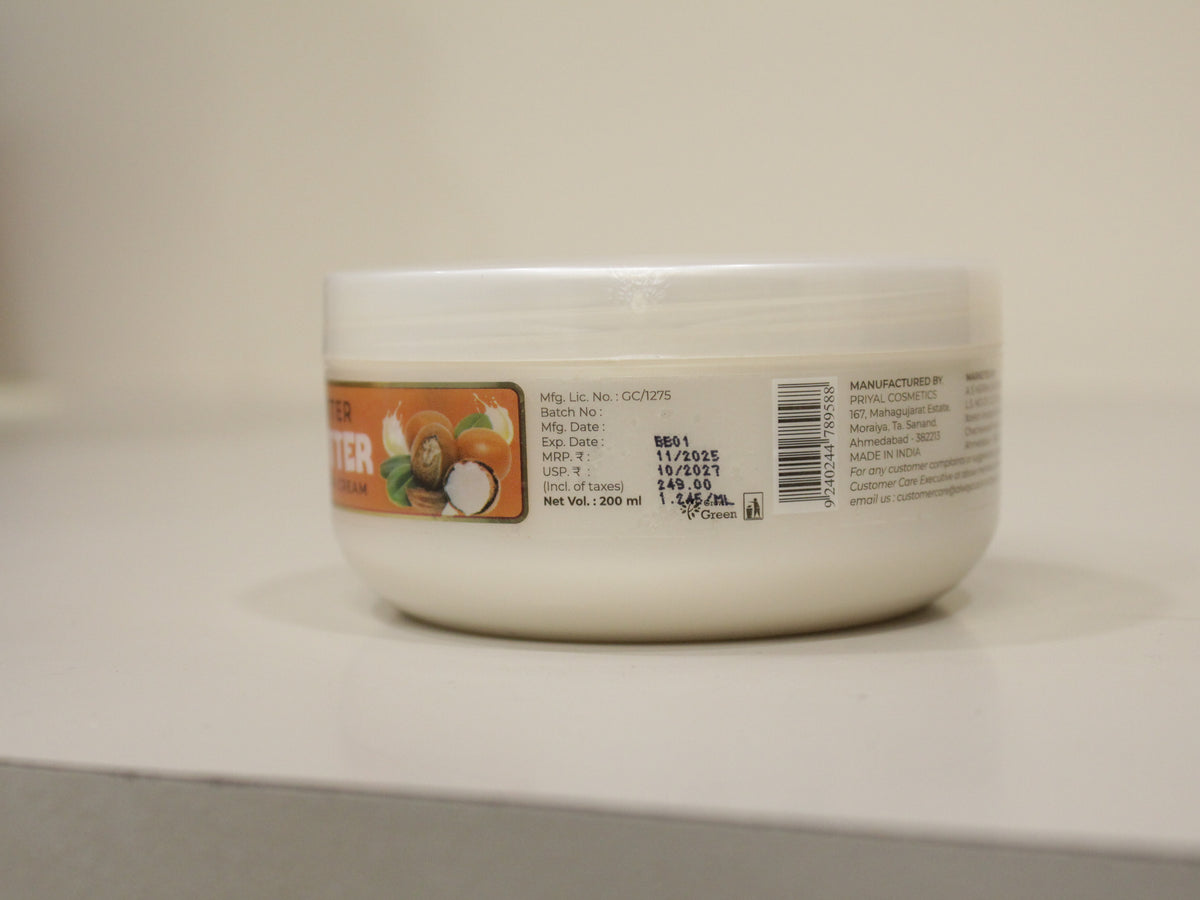 Alwayz Pro Science Shea Butter Moisturizing Skin Cream 200ml | Deeply Nourishes, Moisturises & Leaves Skin Soft & Glowing