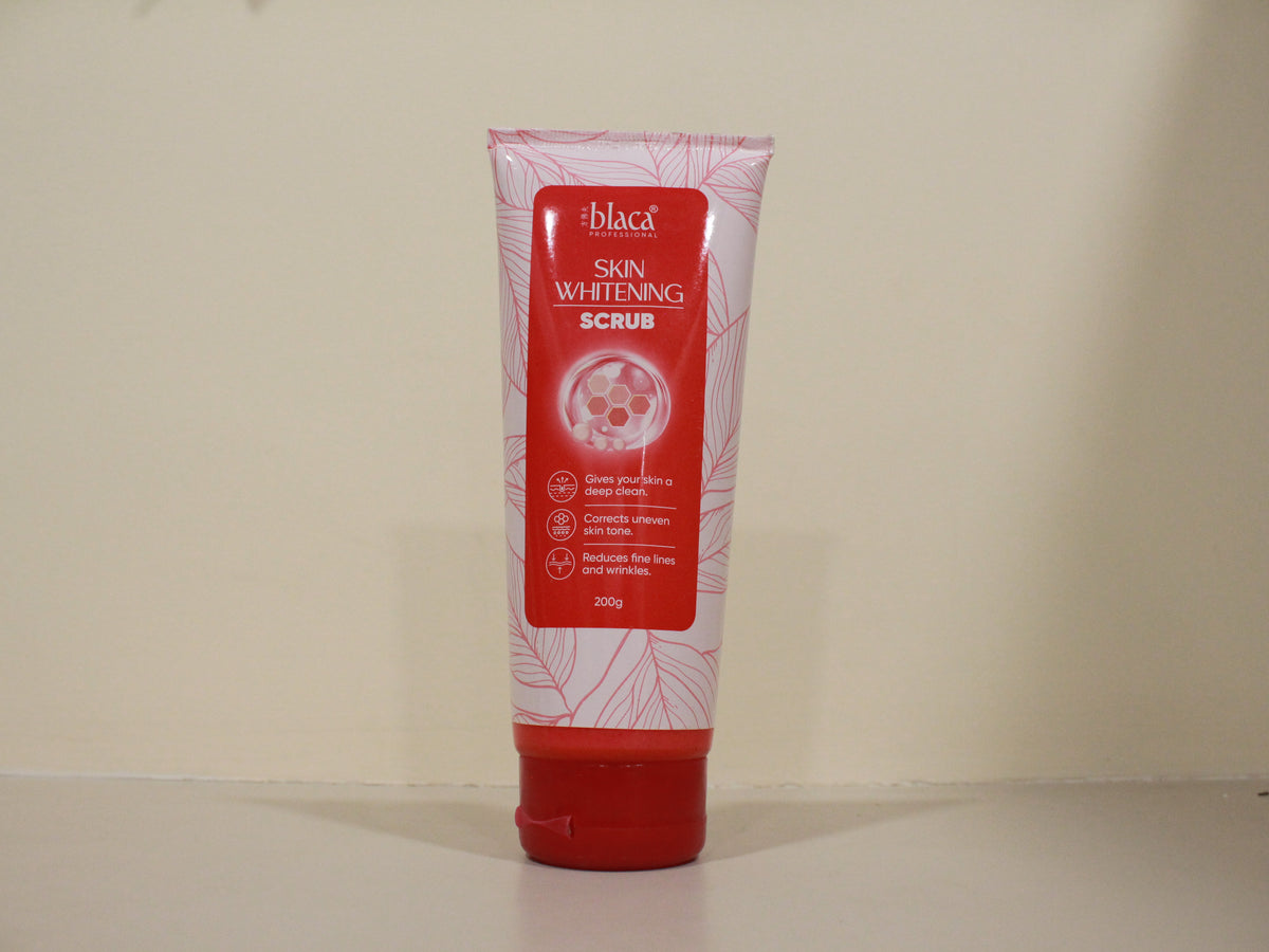 Blaca Skin Whitening Scrub 200g | Brightens Skin, Removes Tan & Exfoliates for a Fairer, Glowing Complexion