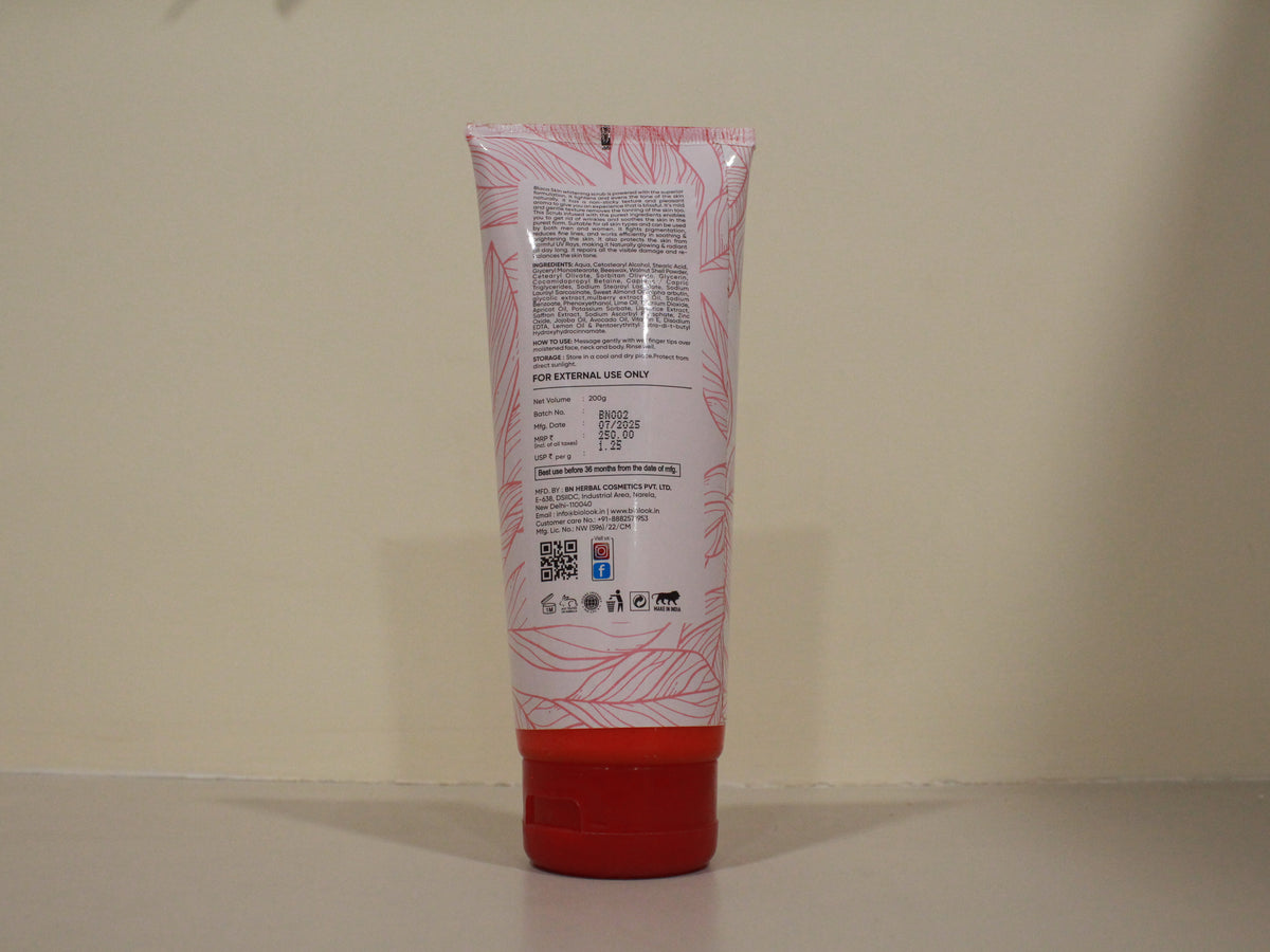 Blaca Skin Whitening Scrub 200g | Brightens Skin, Removes Tan & Exfoliates for a Fairer, Glowing Complexion