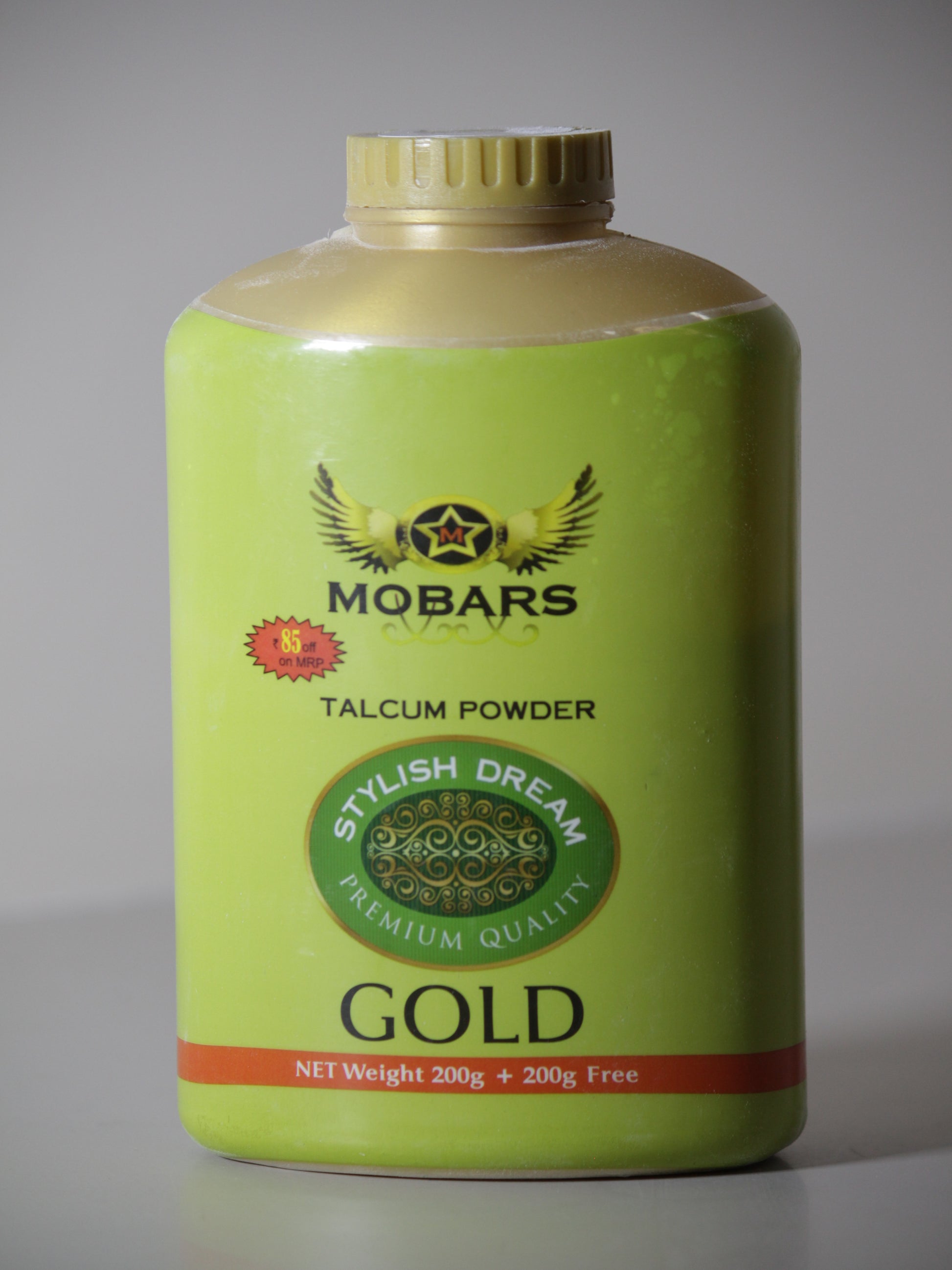 Mobars Talcum Powder - Gold 400gm
