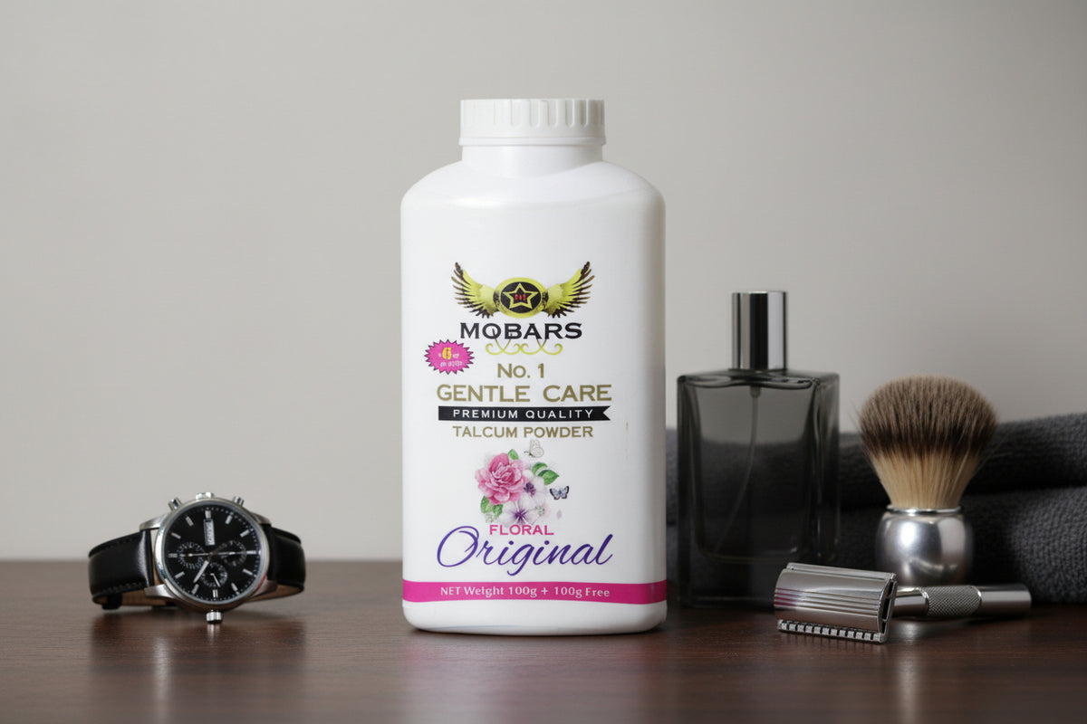 Mobars Talcum Powder Original 200gm | Keeps Skin Fresh, Dry & Fragrant All Day