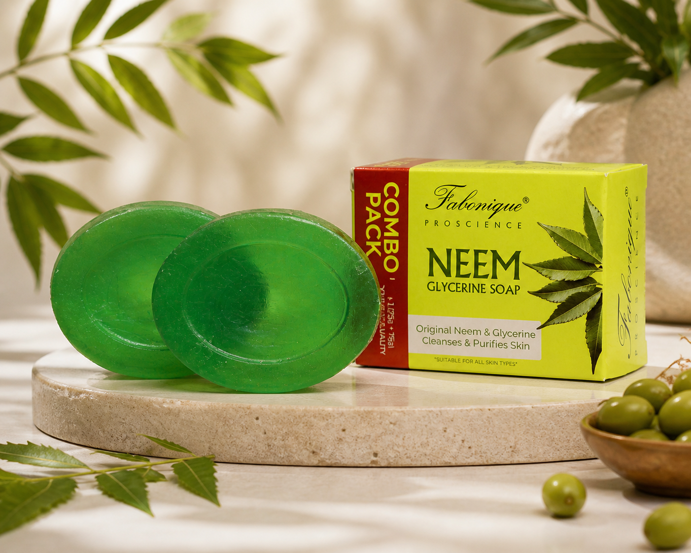 Fabonique Neem Glycerin Soap Bar