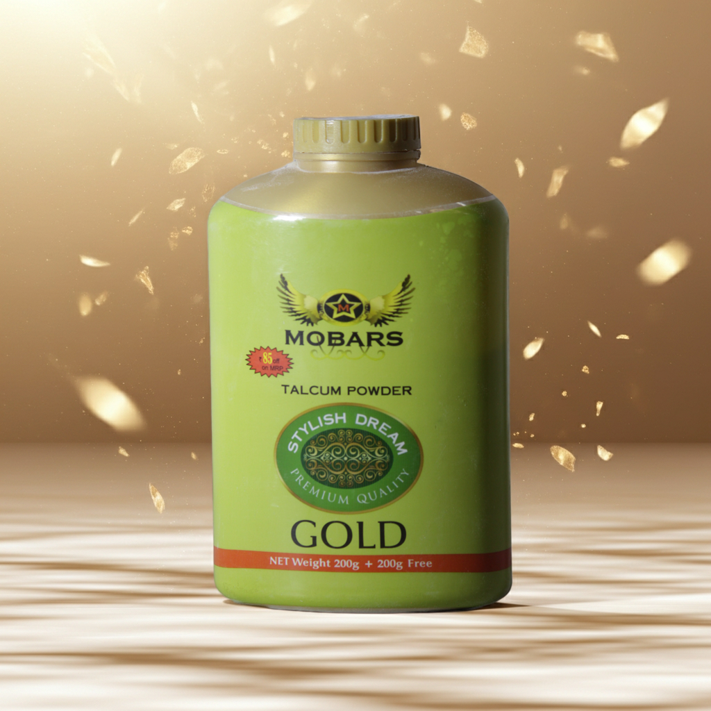 Mobars Talcum Powder - Gold 400gm