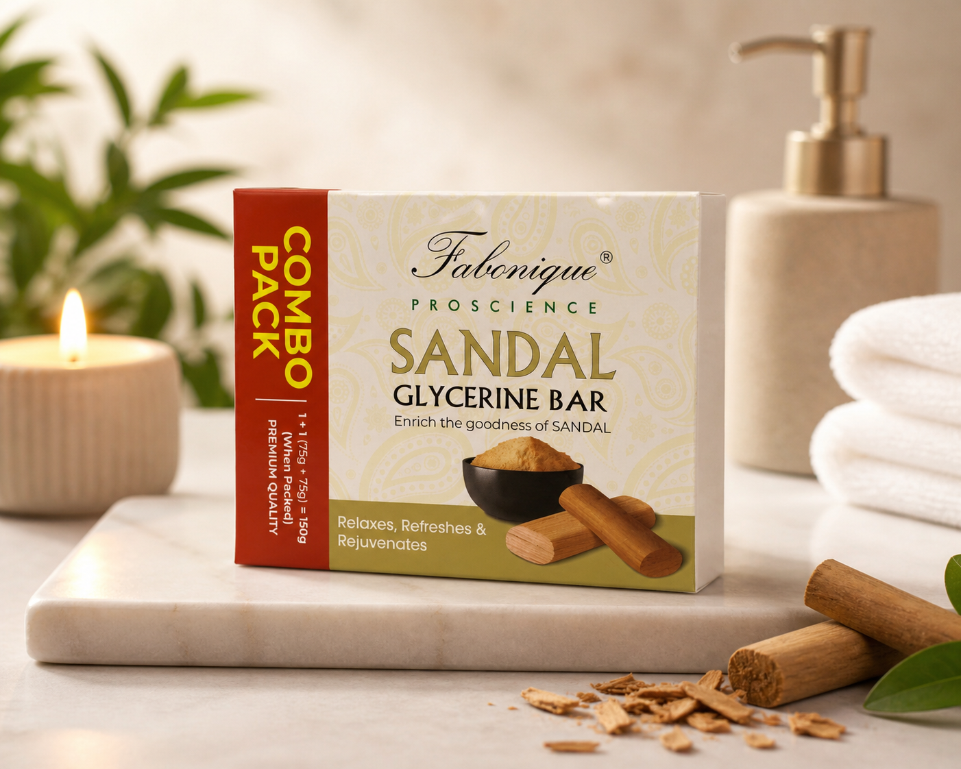 Fabonique Sandal Glycerin Soap Bar