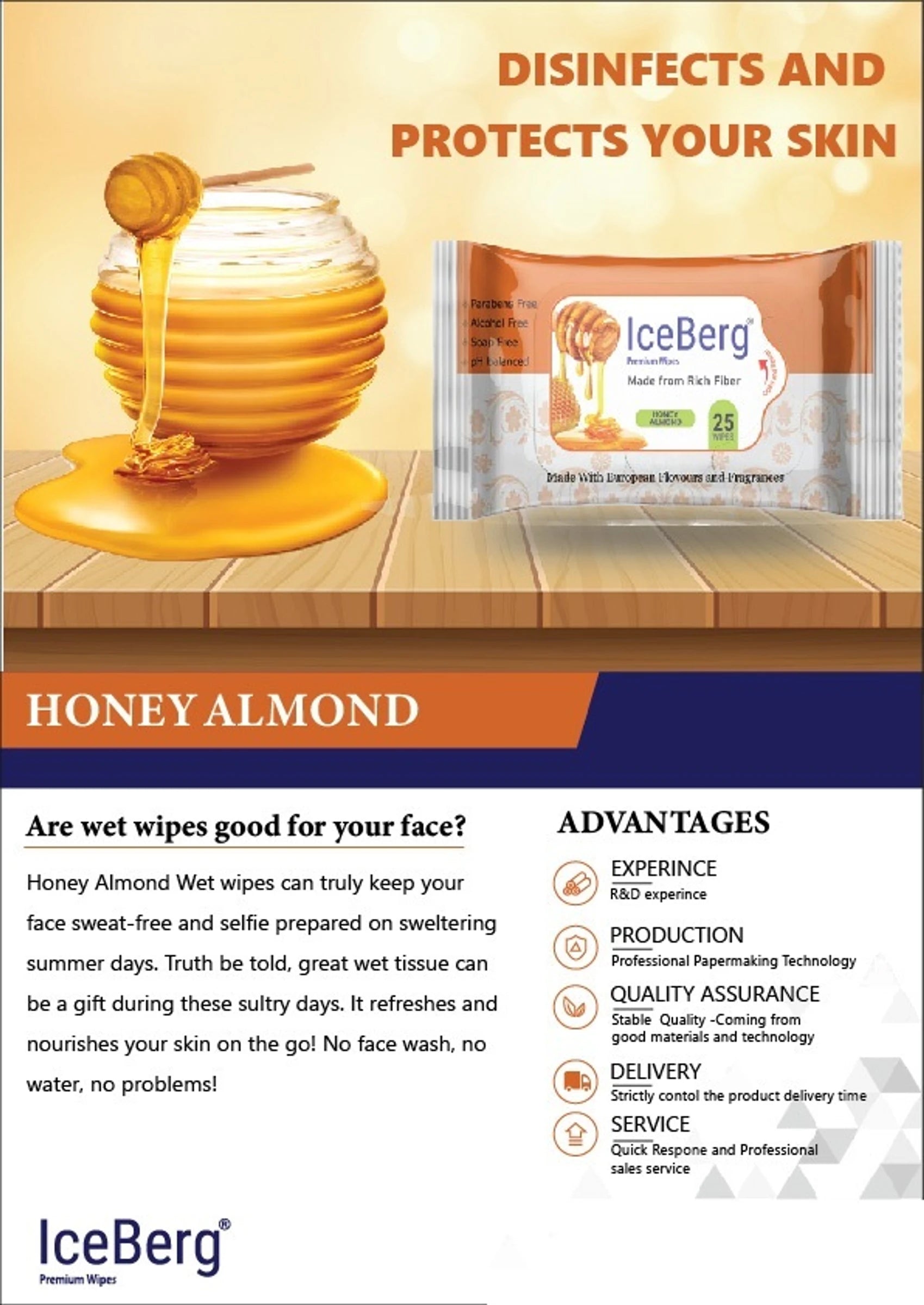 IceBerg Premium Vipes - Honey Almond