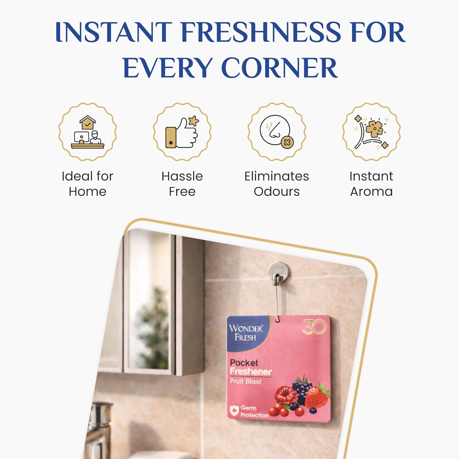 Wonder Fresh Pocket Freshener 10g - Fruit Blast