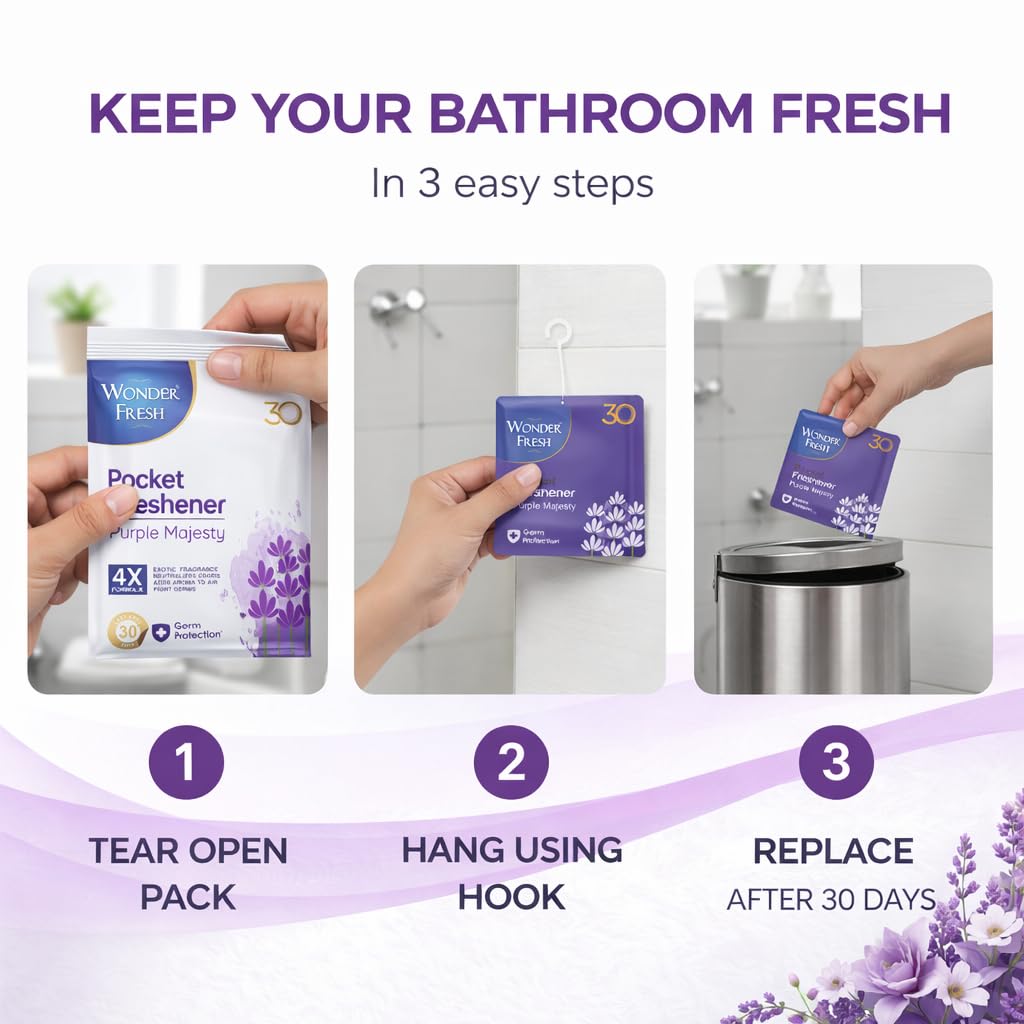 Wonder Fresh Pocket Freshener 10g - Purple Majesty
