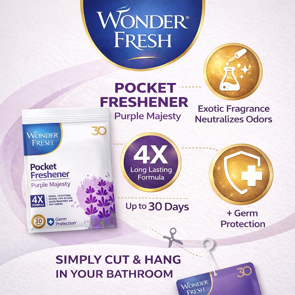 Wonder Fresh Pocket Freshener 10g - Purple Majesty